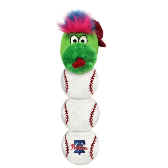 π MLB Mascots Phillie Phanatic Plush Dog Toy - Picture 2 of 9